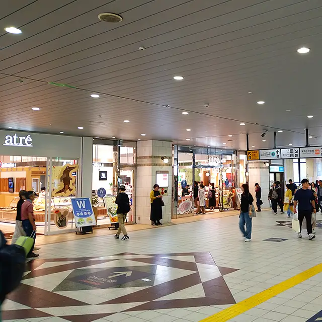 大井町駅・アトレ2階のJR中央改札付近に出た方は